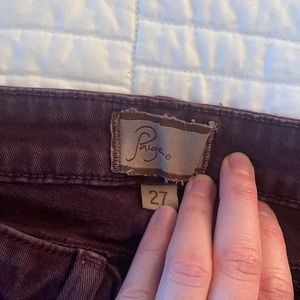 Paige dark purple jeans, size 27